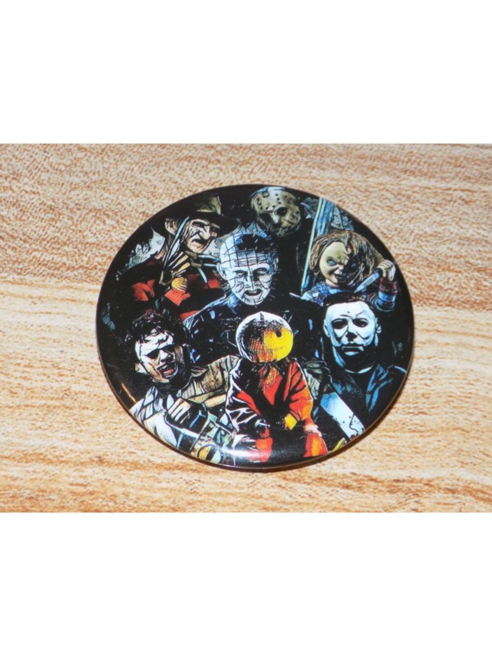 Horror Icon Pin Set (12) Jason, Freddy, Pennywise, Friday the 13th, etc - Picture 9 of 14